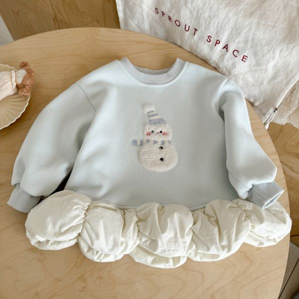 可愛雪人毛毛內刷絨套裝 可愛雪人毛毛內刷絨套裝