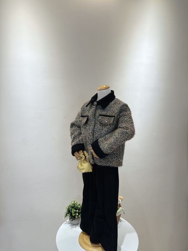 復古小香毛呢套裝 小香風套裝