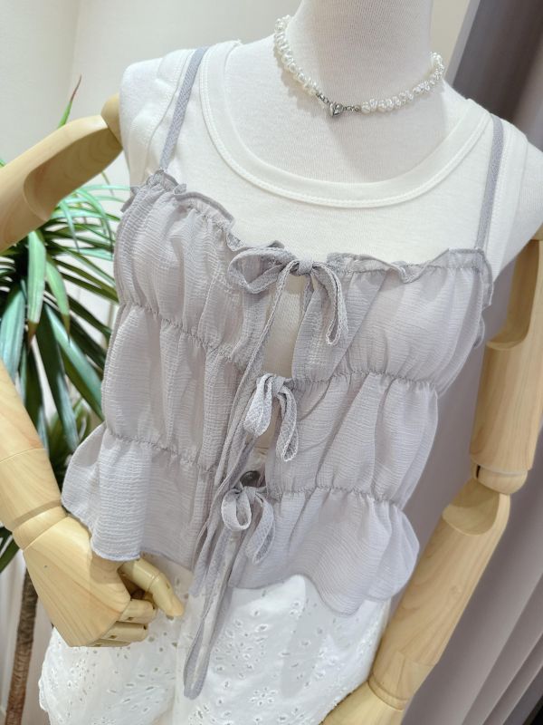 減齡綁帶兩件式背心上衣 減齡綁帶兩件式背心上衣