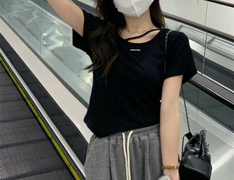 不規則短T 不規則短T,素T,上衣,短袖
