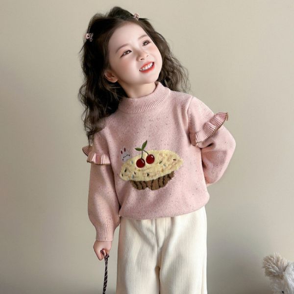 針織刺繡蛋糕加厚毛衣 針織刺繡蛋糕加厚毛衣