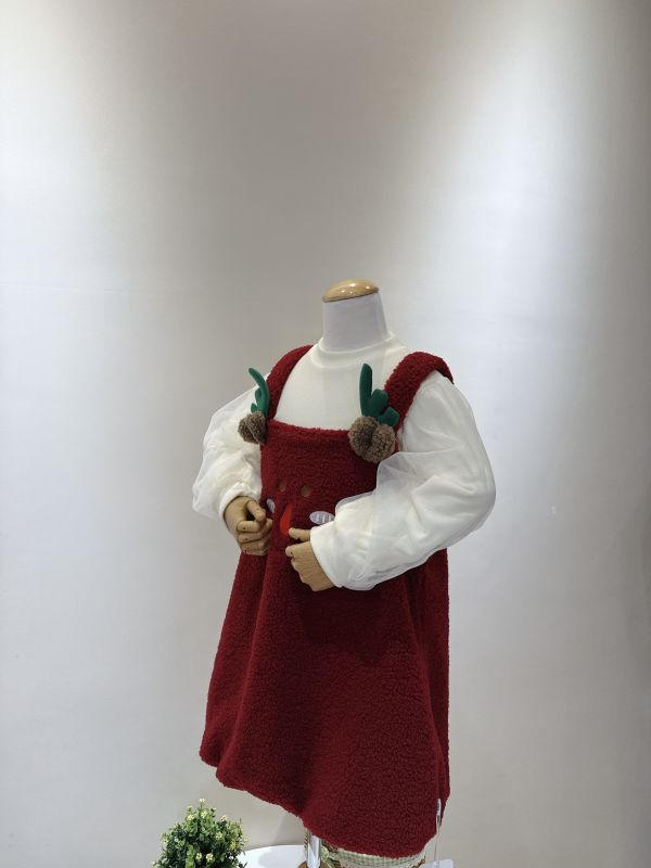 麋鹿加厚泡泡袖紗套裝 麋鹿加厚泡泡袖紗套裝