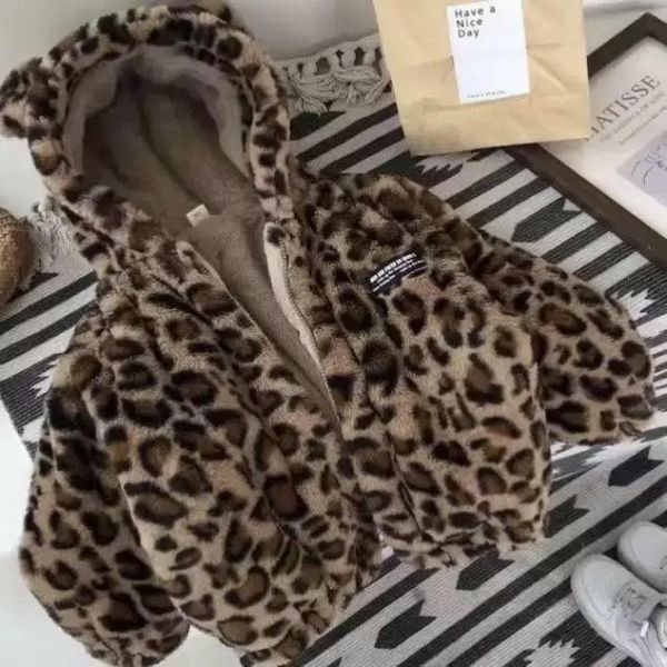 毛毛豹紋外套 毛毛豹紋外套