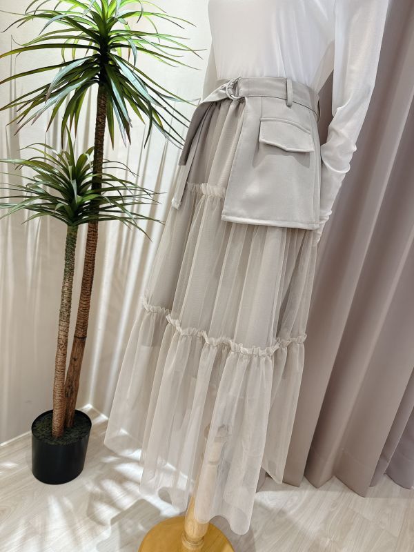 層次感馬甲拼接紗裙 層次感馬甲拼接紗裙