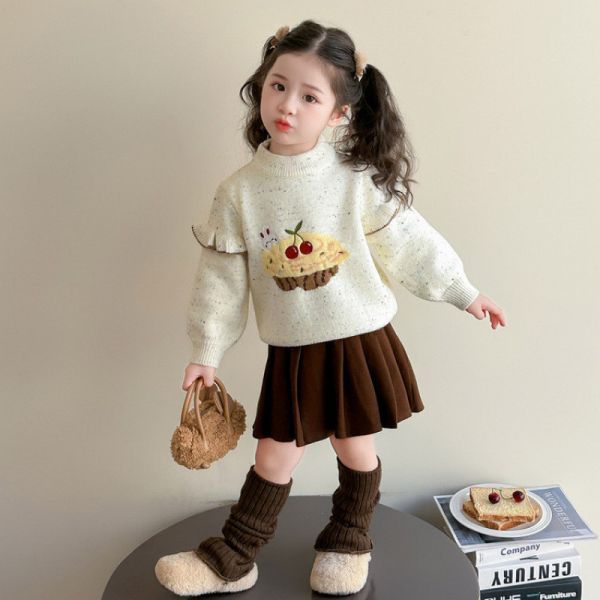 針織刺繡蛋糕加厚毛衣 針織刺繡蛋糕加厚毛衣