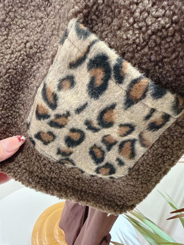 豹紋QQ毛外套(正反穿) 豹紋QQ毛外套(正反穿)