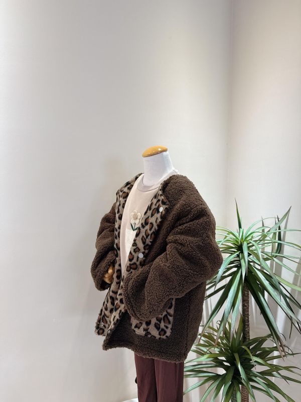 豹紋QQ毛外套(正反穿) 豹紋QQ毛外套(正反穿)