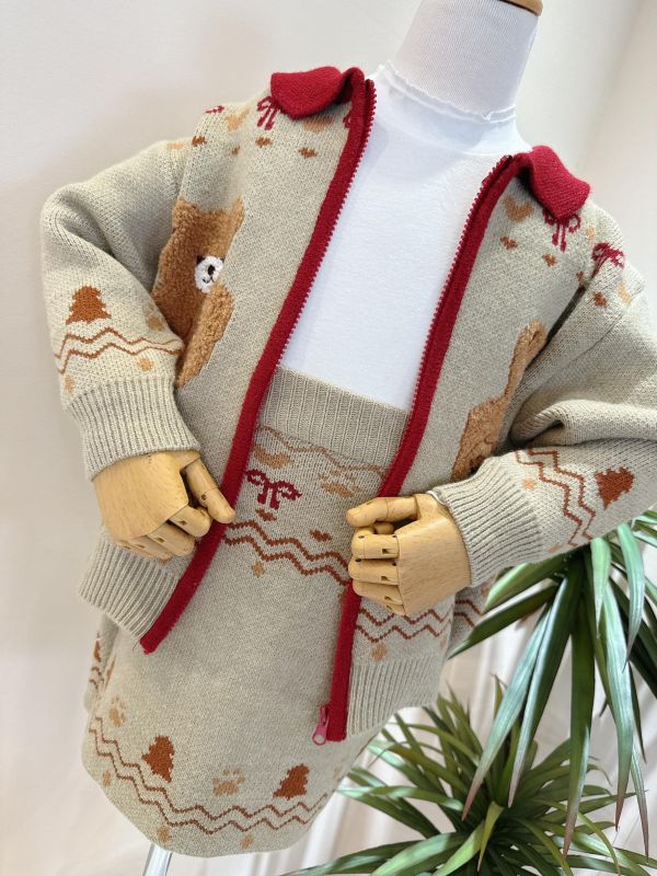 針織泰迪熊毛線套裝 針織泰迪熊毛線套裝