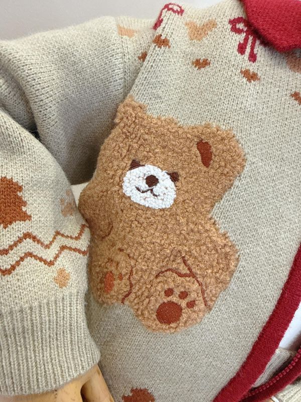 針織泰迪熊毛線套裝 針織泰迪熊毛線套裝