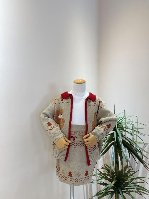 針織泰迪熊毛線套裝 針織泰迪熊毛線套裝