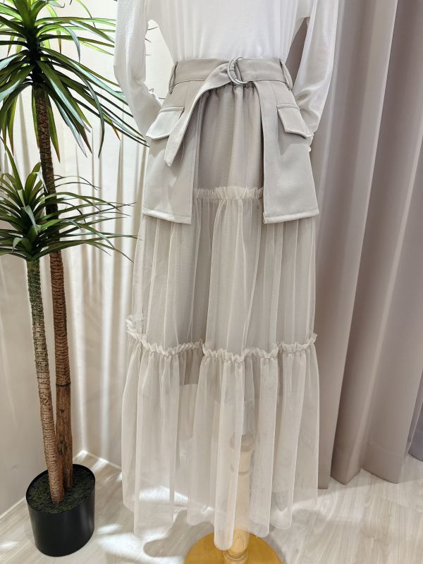 層次感馬甲拼接紗裙 層次感馬甲拼接紗裙