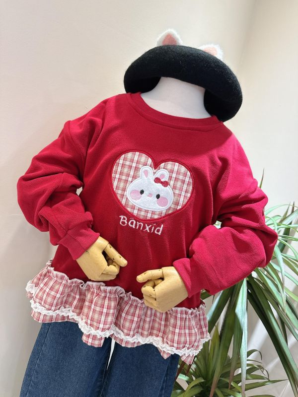 兔子下擺蕾絲蛋糕邊上衣 兔子下擺蕾絲蛋糕邊上衣