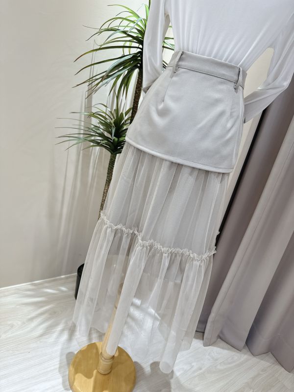 層次感馬甲拼接紗裙 層次感馬甲拼接紗裙