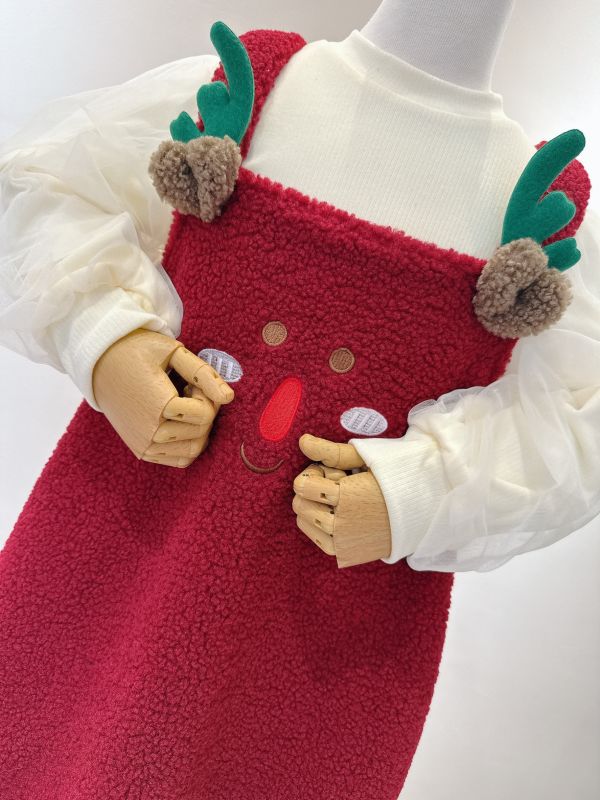 麋鹿加厚泡泡袖紗套裝 麋鹿加厚泡泡袖紗套裝