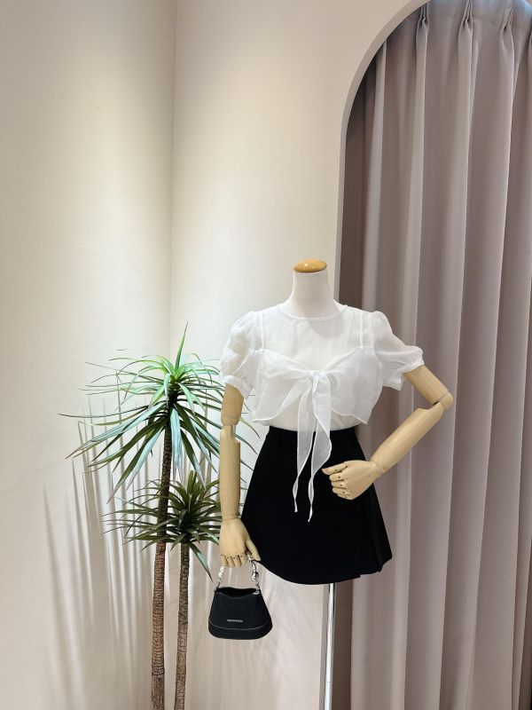 質感小開衩太空棉褲裙 質感小開衩太空棉褲裙