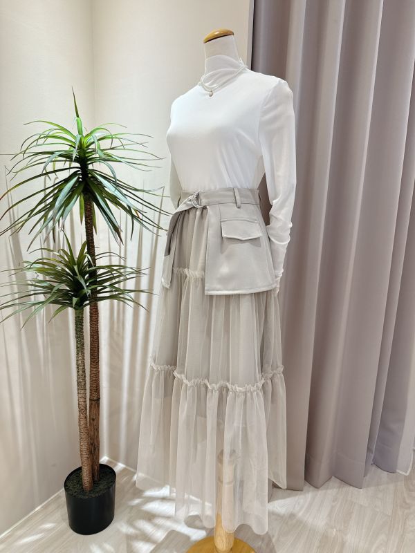 立領彈力網紗打底上衣 立領彈力網紗打底上衣