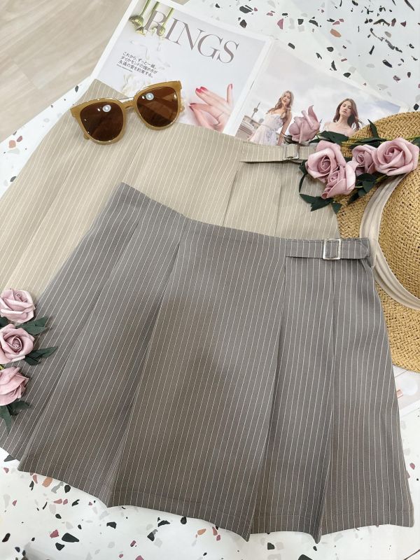 直條紋西裝短裙 直條紋西裝短裙