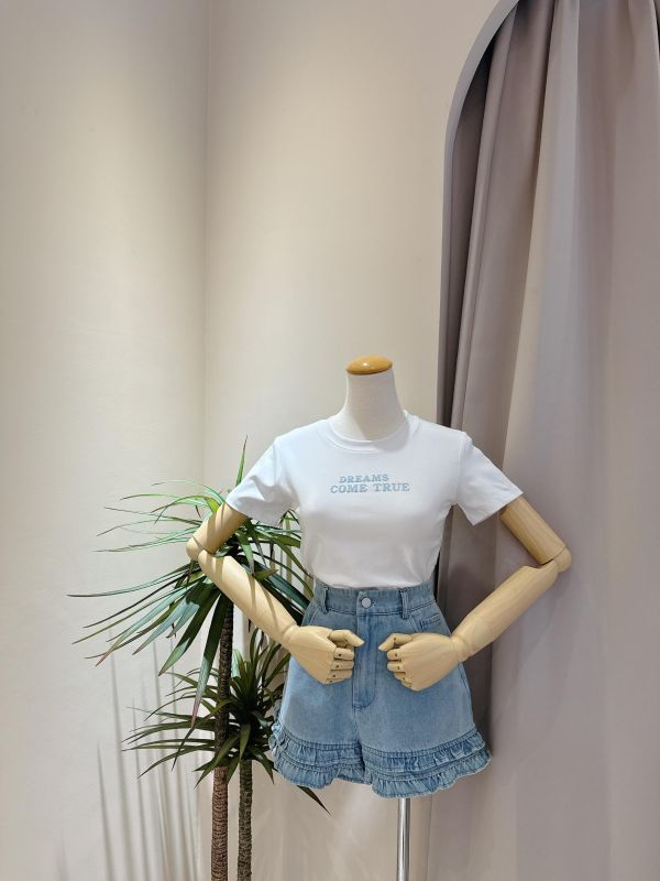 雙側抽繩字母修身上衣 雙側抽繩字母修身上衣