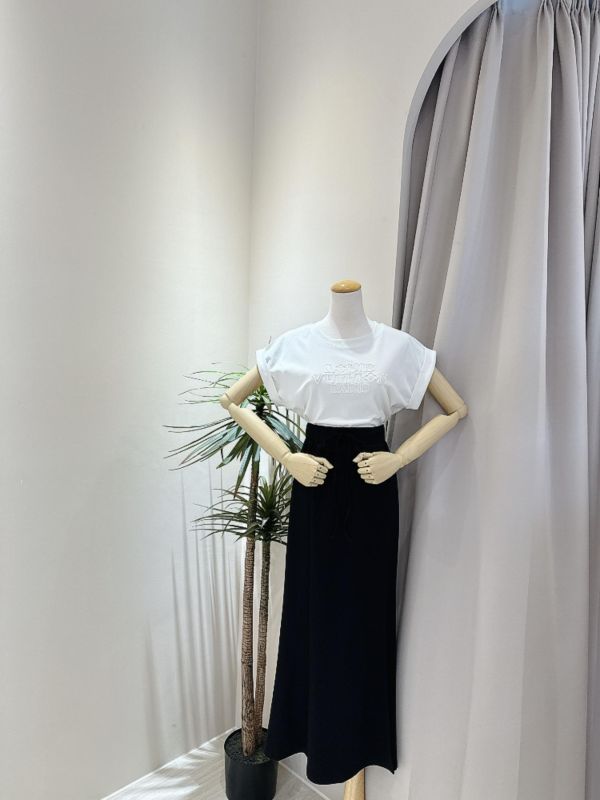 抽繩魚尾開衩長裙 抽繩魚尾開衩長裙