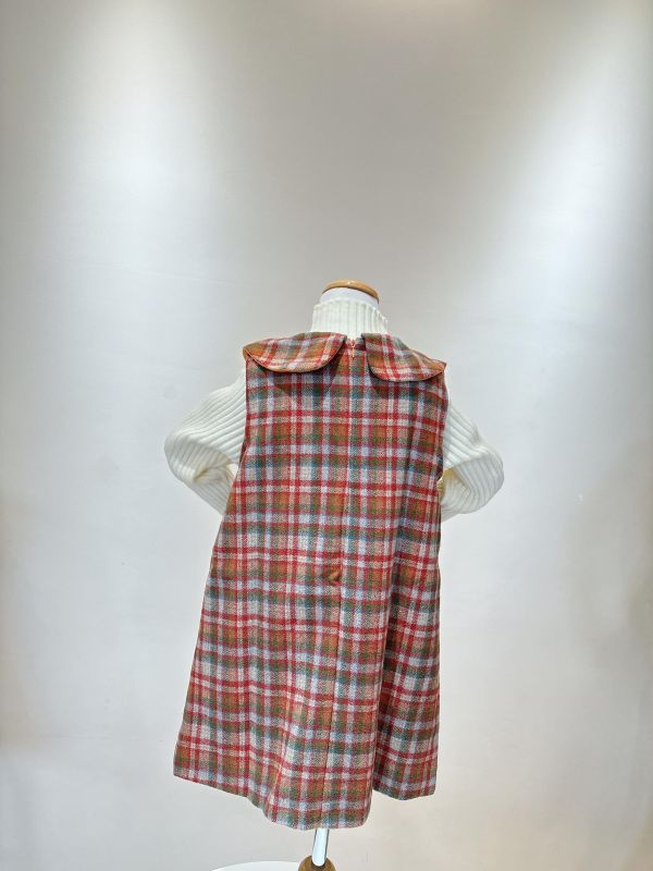 毛呢格子背心裙套裝 毛呢格子背心裙套裝