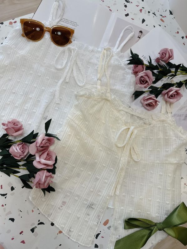 仙女蝴蝶結綁帶背心 仙女蝴蝶結綁帶背心