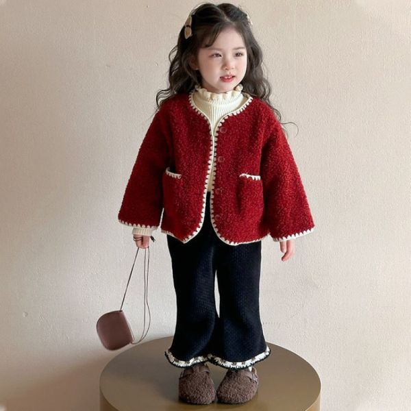 小香風加絨加厚套裝 小香風加絨加厚套裝