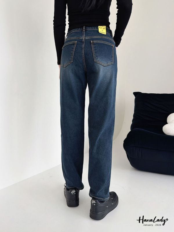 LEB14 舒舒服服丹寧棉內磨毛褲 