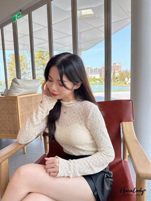 WKA28 木耳邊透膚蕾絲內搭 