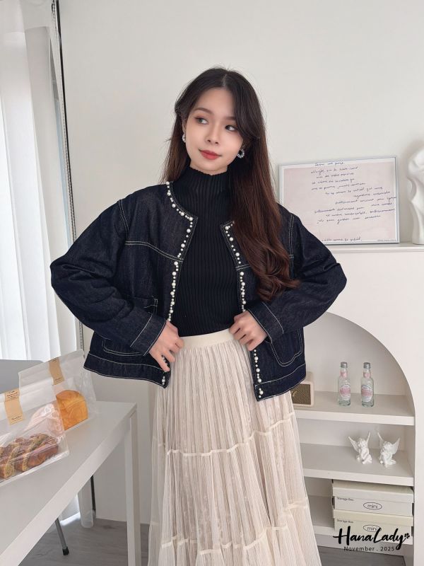 WJA07 絕美珍珠領造型車線外 