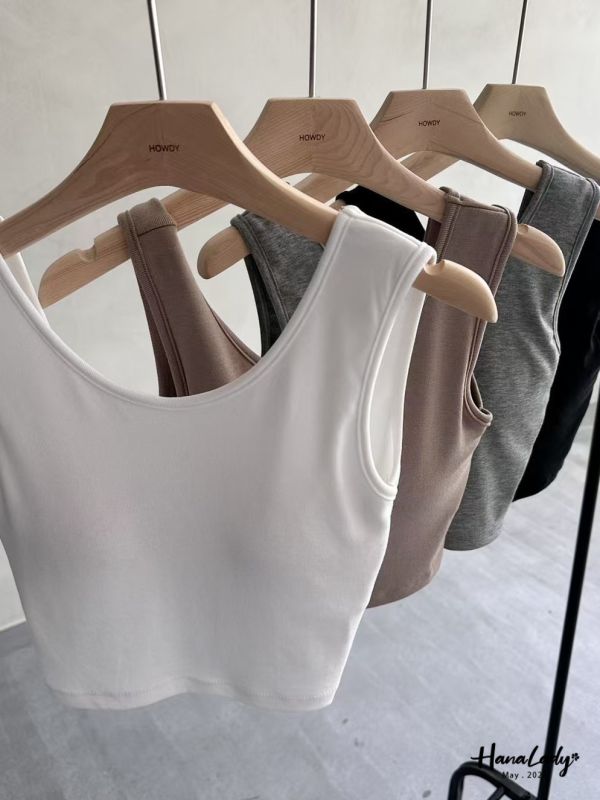 WWA86 親膚美背扭結bra top 