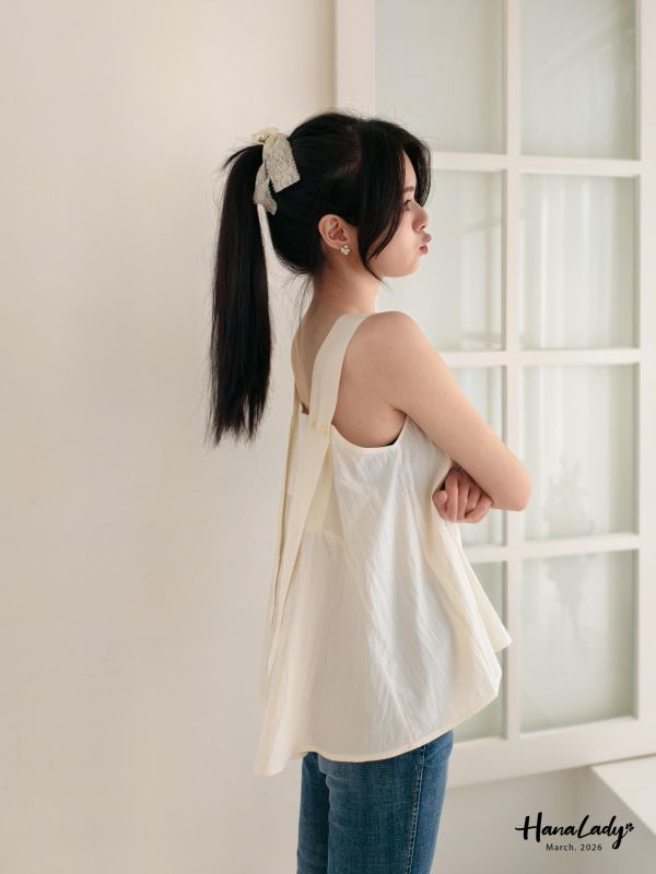 LSA74 珍珠緞帶蕾絲髮圈 