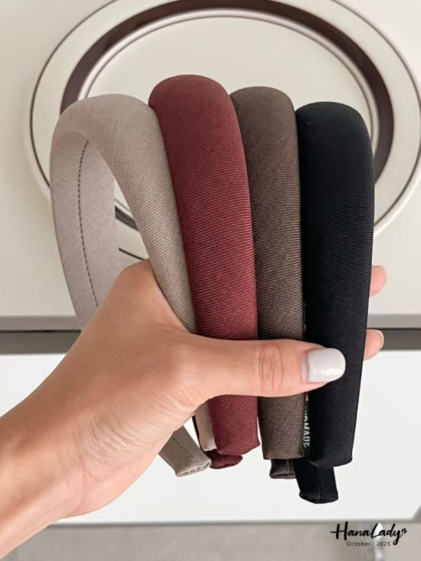 WTB14 可愛澎澎素色髮箍 