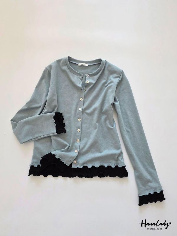 LSA33 Q擺知性排釦上衣 