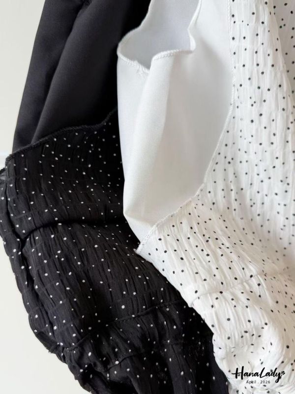 LFA24 浪漫點點綁結上衣 