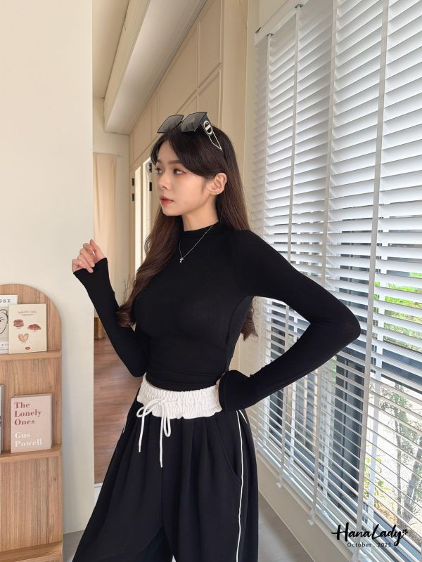 WTA41 厚墊BRA立領棉質上衣 