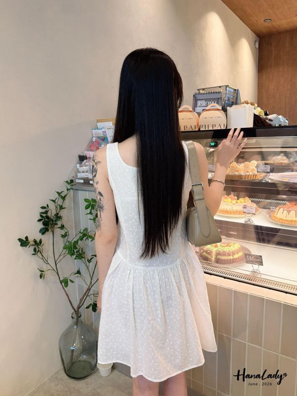 LLA87 精緻小花布蕾絲短洋 