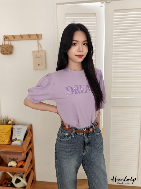 LSA29 釘珠燙銀字母T 