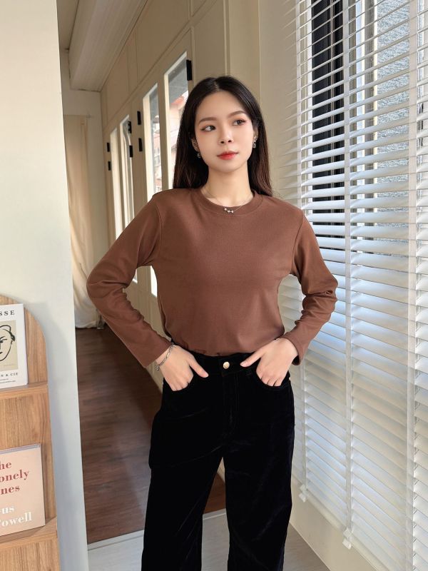 WQB02 暖呼呼絨棉磨毛圓領上衣 