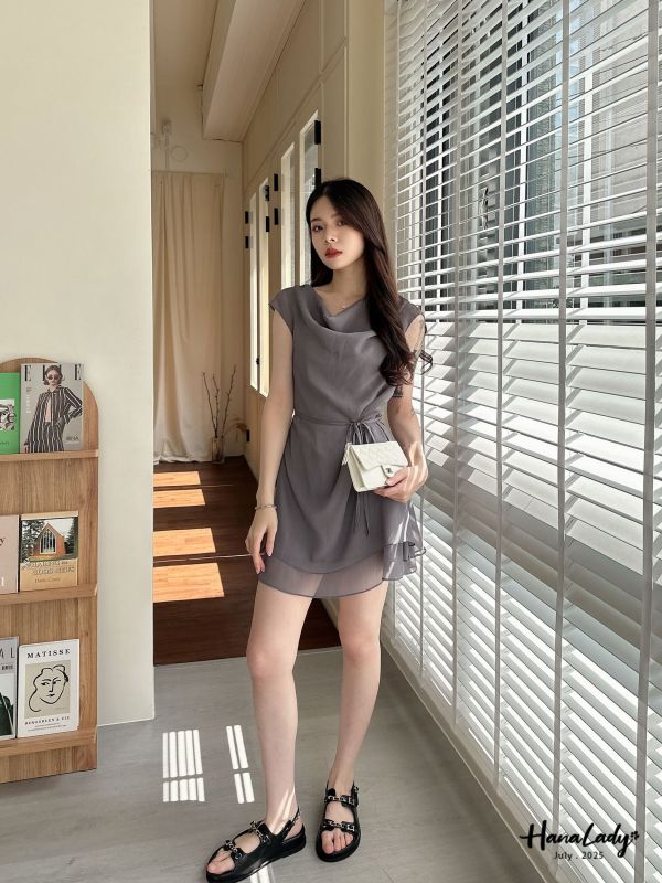 WCA42 微美層次垂領短洋 