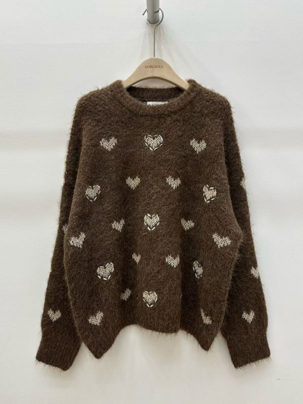 WQA65 滿滿愛心造型針織上衣 