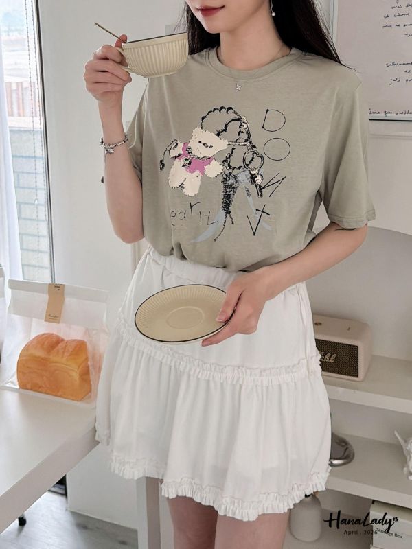 LFA28 親膚棉熊熊T恤 