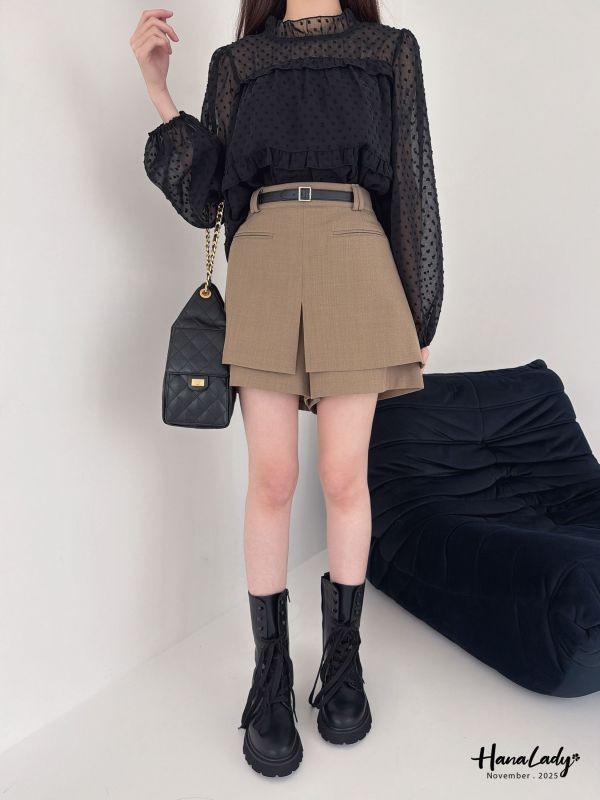 WJA22 版篇大造型腰帶短褲 