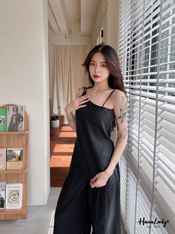 WCA40  率性條紋綁帶套裝 