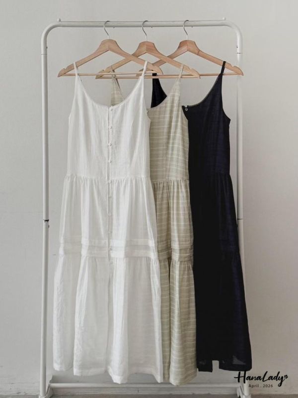 LFA70 浪漫條紋壓線長洋 