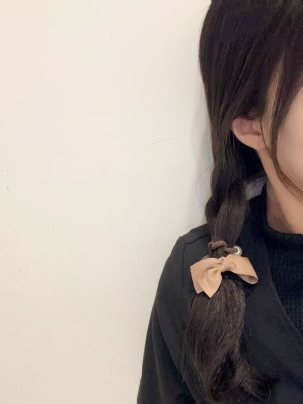 WQB51 麂皮蝴蝶結針織髮圈 