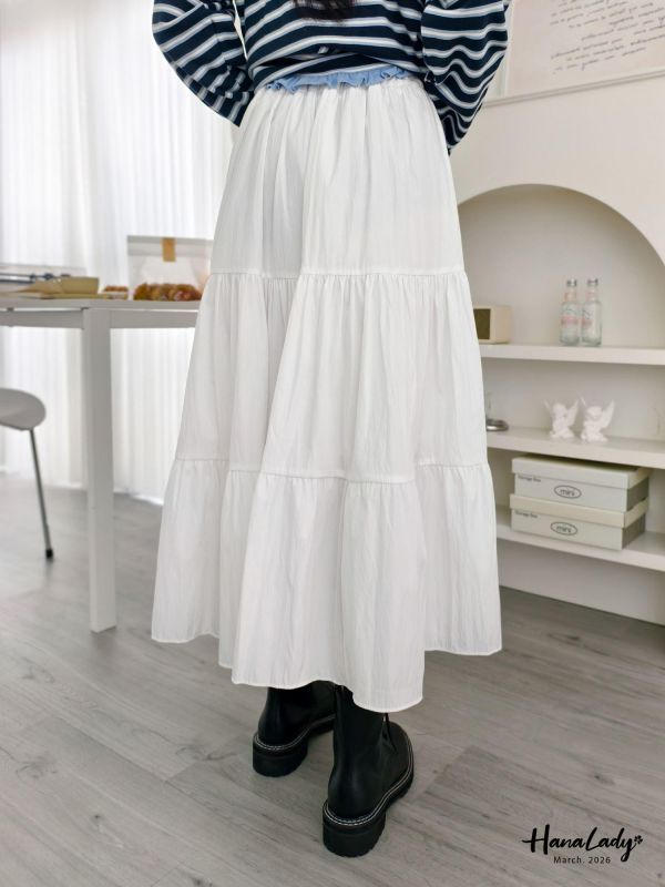 LSA60 浪漫百搭層次長裙 