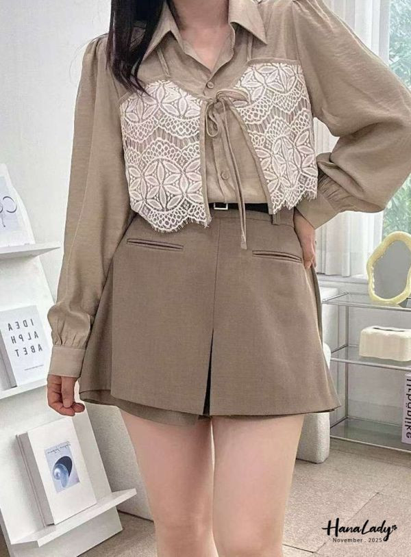 WJA22 版篇大造型腰帶短褲 