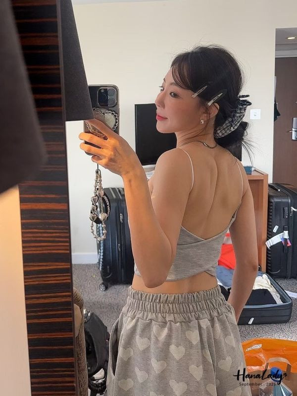 WKA82 交叉美背愛心吊飾BRATOP 