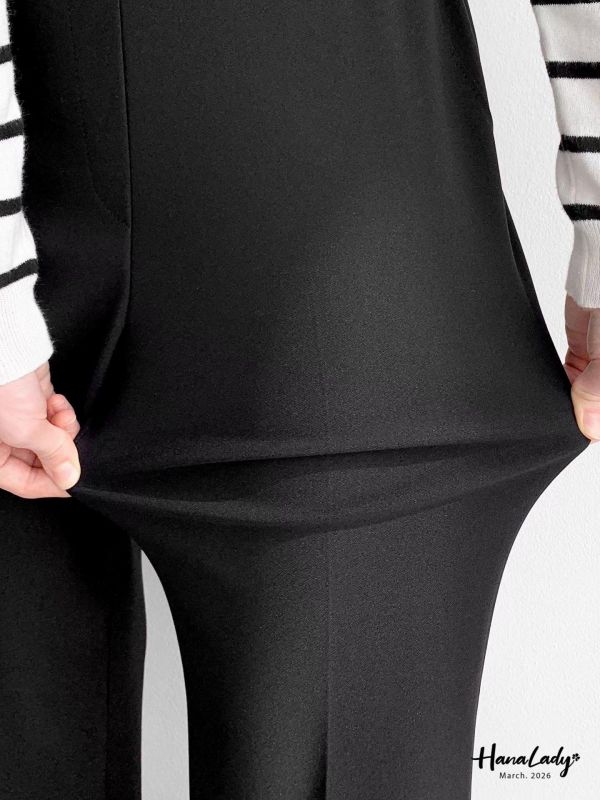 LSA59 必收簡約顯瘦喇叭褲 