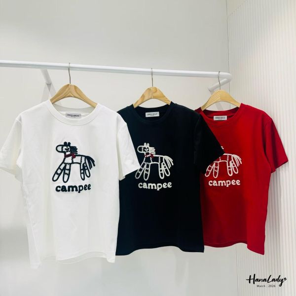 LSA25 親膚棉刺繡小馬奔跑T 